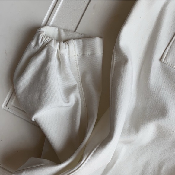 NWT Theory White Polyester Blend Jogger Pants Size 2 - Picture 5 of 6